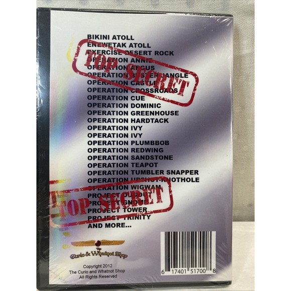 Nuclear Testing Declassified U.S. Gov Films & Documents 4 Dvd Roms Computer Use - Picture 3 of 7